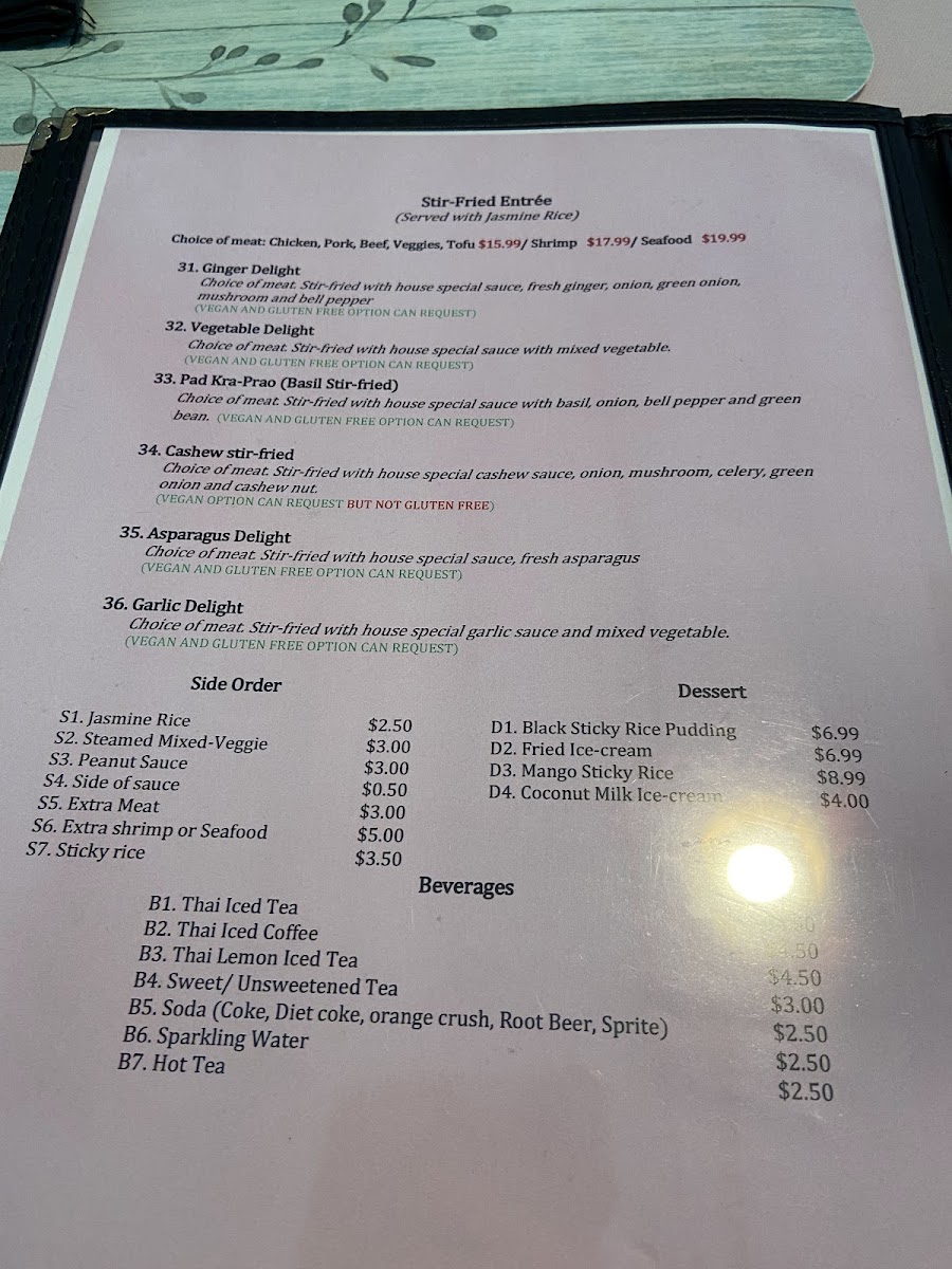 Menu - Nice Thai Cuisine photo 10